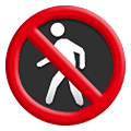 🚷 Emoji Proibida A Passagem De Pedestres na Samsung One UI 1.5.