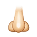 Emoji 👃🏻 Naso: Carnagione Chiara su Samsung One UI 1.5.