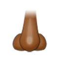 Emoji 👃🏾 Naso: Carnagione Abbastanza Scura su Samsung One UI 1.5.