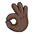 👌🏿 Emoji OK-Zeichen: dunkle Hautfarbe Samsung One UI 1.5.