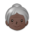 👵🏿 Emoji ältere Frau: dunkle Hautfarbe Samsung One UI 1.5.