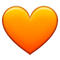 🧡 Emoji Coração Laranja na Samsung One UI 1.5.