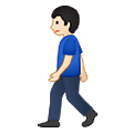 🚶🏻 Emoji Persona Caminando: Tono De Piel Claro en Samsung One UI 1.5.