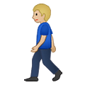 🚶🏼 Emoji Persona Caminando: Tono De Piel Claro Medio en Samsung One UI 1.5.