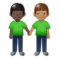 🧑🏿‍🤝‍🧑🏽 Emoji Dos Personas Dándose La Mano: Tono De Piel Oscuro Y Tono De Piel Medio en Samsung One UI 1.5.