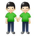 🧑🏻‍🤝‍🧑🏻 Emoji Dos Personas Dándose La Mano: Tono De Piel Claro en Samsung One UI 1.5.