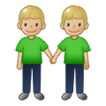 🧑🏼‍🤝‍🧑🏼 Emoji Dos Personas Dándose La Mano: Tono De Piel Claro Medio en Samsung One UI 1.5.