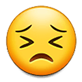 😣 Emoji Rosto Perseverante na Samsung One UI 1.5.
