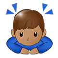🙇🏽 Emoji Persona Haciendo Una Reverencia: Tono De Piel Medio en Samsung One UI 1.5.