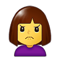 🙍 Emoji Persona Frunciendo El Ceño en Samsung One UI 1.5.