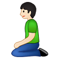 Emoji 🧎🏻 Persona Inginocchiata: Carnagione Chiara su Samsung One UI 1.5.
