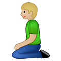 🧎🏼 Emoji Persona De Rodillas: Tono De Piel Claro Medio en Samsung One UI 1.5.