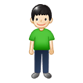 🧍🏻 Emoji Persona De Pie: Tono De Piel Claro en Samsung One UI 1.5.