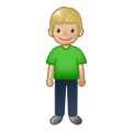 🧍🏼 Emoji Persona De Pie: Tono De Piel Claro Medio en Samsung One UI 1.5.
