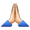 🙏🏻 Emoji Manos En Oración: Tono De Piel Claro en Samsung One UI 1.5.