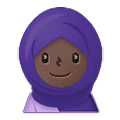 🧕🏿 Emoji Mujer Con Hiyab: Tono De Piel Oscuro en Samsung One UI 1.5.