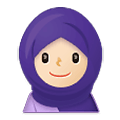 🧕🏻 Emoji Mujer Con Hiyab: Tono De Piel Claro en Samsung One UI 1.5.