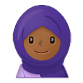🧕🏾 Emoji Mujer Con Hiyab: Tono De Piel Oscuro Medio en Samsung One UI 1.5.