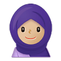 🧕🏼 Emoji Frau mit Kopftuch: mittelhelle Hautfarbe Samsung One UI 1.5.