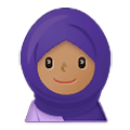 🧕🏽 Emoji Mulher Com Véu: Pele Morena na Samsung One UI 1.5.