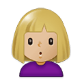 🙎🏼 Emoji Persona Haciendo Pucheros: Tono De Piel Claro Medio en Samsung One UI 1.5.