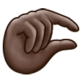 🤏🏿 Emoji Mano Pellizcando: Tono De Piel Oscuro en Samsung One UI 1.5.