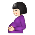 🤰🏻 Emoji Mujer Embarazada: Tono De Piel Claro en Samsung One UI 1.5.