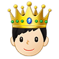 Emoji 🤴🏻 Principe: Carnagione Chiara su Samsung One UI 1.5.