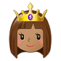 Émoji 👸🏽 Princesse : Peau Légèrement Mate sur Samsung One UI 1.5.
