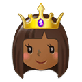 👸🏾 Emoji Princesa: Tono De Piel Oscuro Medio en Samsung One UI 1.5.
