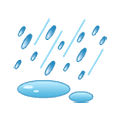 Emoji ⛆ Pioggia su Samsung One UI 1.5.