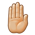 🤚🏼 Emoji erhobene Hand von hinten: mittelhelle Hautfarbe Samsung One UI 1.5.