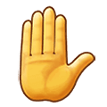 ✋ Emoji Mão Levantada na Samsung One UI 1.5.