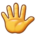 🖐️ Emoji Mão Aberta Com Os Dedos Separados na Samsung One UI 1.5.