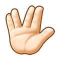 🖖🏻 Emoji Saludo Vulcano: Tono De Piel Claro en Samsung One UI 1.5.