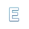 🇪 Emoji Indicador regional Símbolo Letra E en Samsung One UI 1.5.