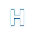 🇭 Emoji Indicador regional símbolo letra H en Samsung One UI 1.5.