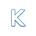 Émoji 🇰 Symbole indicateur régional lettre K sur Samsung One UI 1.5.