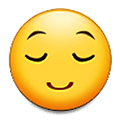 Emoji 😌 Faccina Sollevata su Samsung One UI 1.5.