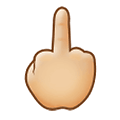 🖕🏼 Emoji Dedo Do Meio: Pele Morena Clara na Samsung One UI 1.5.