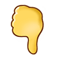 🖓 Emoji Gesto aberto com polegar para baixo na Samsung One UI 1.5.