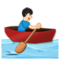 🚣🏻 Emoji Person im Ruderboot: helle Hautfarbe Samsung One UI 1.5.