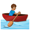 Emoji 🚣🏽 Persona In Barca A Remi: Carnagione Olivastra su Samsung One UI 1.5.