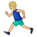 🏃🏼 Emoji Persona Corriendo: Tono De Piel Claro Medio en Samsung One UI 1.5.