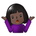 Emoji 🤷🏿 Persona Che Scrolla Le Spalle: Carnagione Scura su Samsung One UI 1.5.