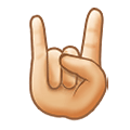 🤘🏻 Emoji Saudação Do Rock: Pele Clara na Samsung One UI 1.5.