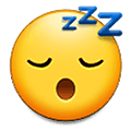 Emoji 😴 Faccina Che Dorme su Samsung One UI 1.5.