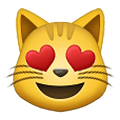 😻 Emoji lachende Katze mit Herzen als Augen Samsung One UI 1.5.