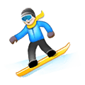 Emoji 🏂 Persona Sullo Snowboard su Samsung One UI 1.5.