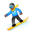 Émoji 🏂🏾 Snowboardeur : Peau Mate sur Samsung One UI 1.5.